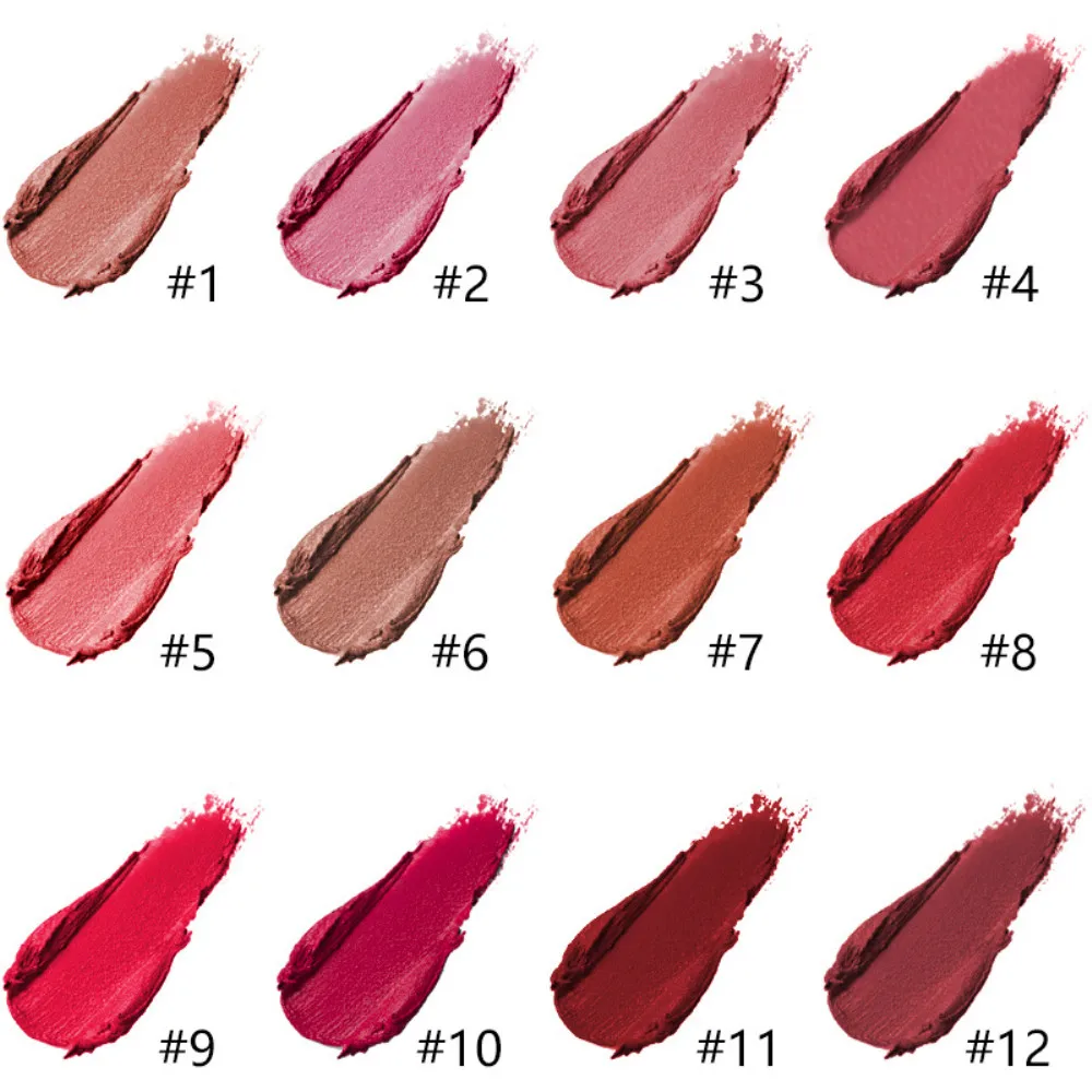 Langmanni водостойкая губная помада стойкая матовая 12 цветов набор блеск для губ