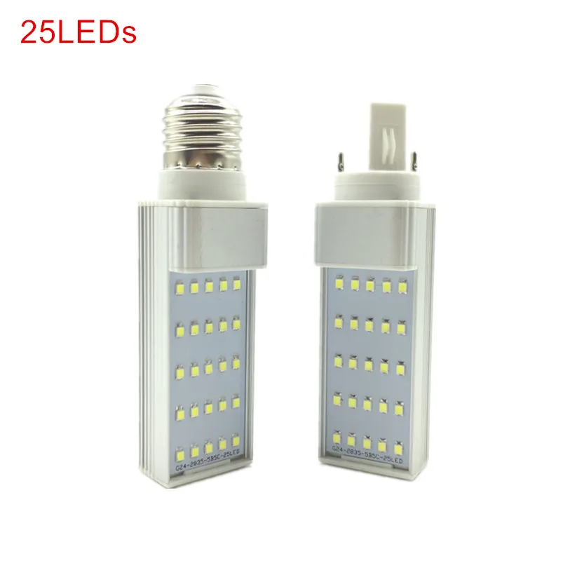 Светодиодные лампы G24/E27 7 Вт 9 11 13 15 18 светодиодная лампочка кукуруза SMD 2835