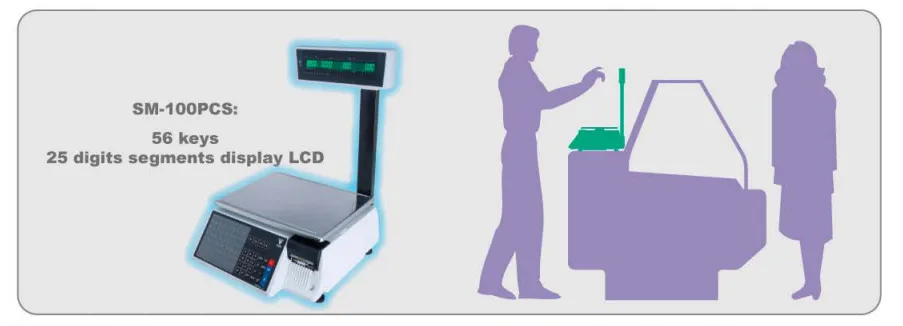 DIGI SM100PCS цена вычисления электрические весы со штрих-кодом принтер для розничной торговли новая SM110P цифровая печать этикеток весы