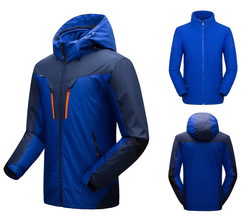 IEMUH брендовая L-5XL Мужская зимняя Лыжная куртка костюм для сноубординга Мужская Уличная 3in 1 теплая водонепроницаемая ветрозащитная дышащая Лыжная куртка