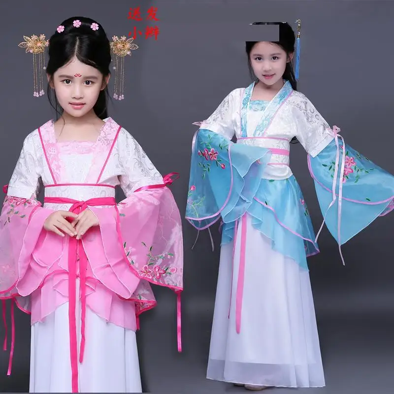 Фото Традиционные китайские танцевальные костюмы для девочек ming opera детские платья