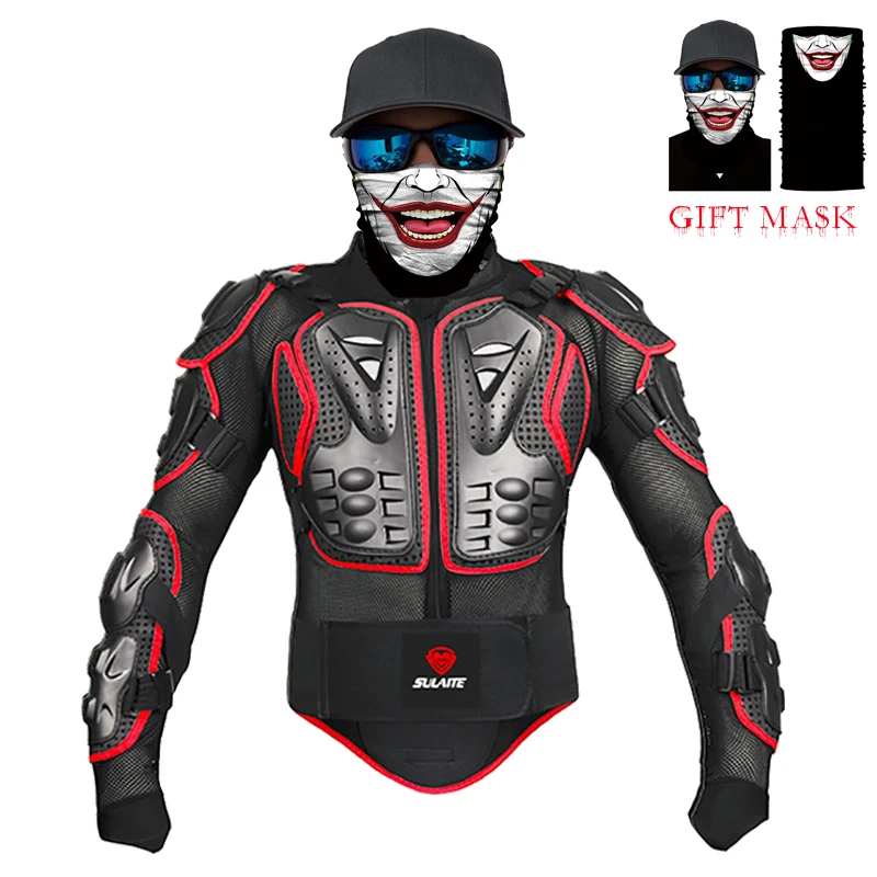 Мотоциклетная защитная куртка защита для всего тела с маской|motorcycle armor jacket|armor