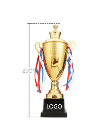 

Hot Sale Sports Athletic Award Trophy Cups Golden Plated Metal Cup Trophy Basketball Sports Trophies Award Medals 29cm Height
