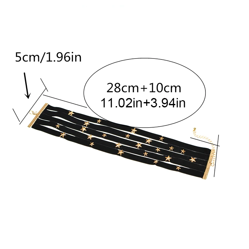 Модное бархатное колье-чокер со звездой ожерелье с воротником ювелирные изделия