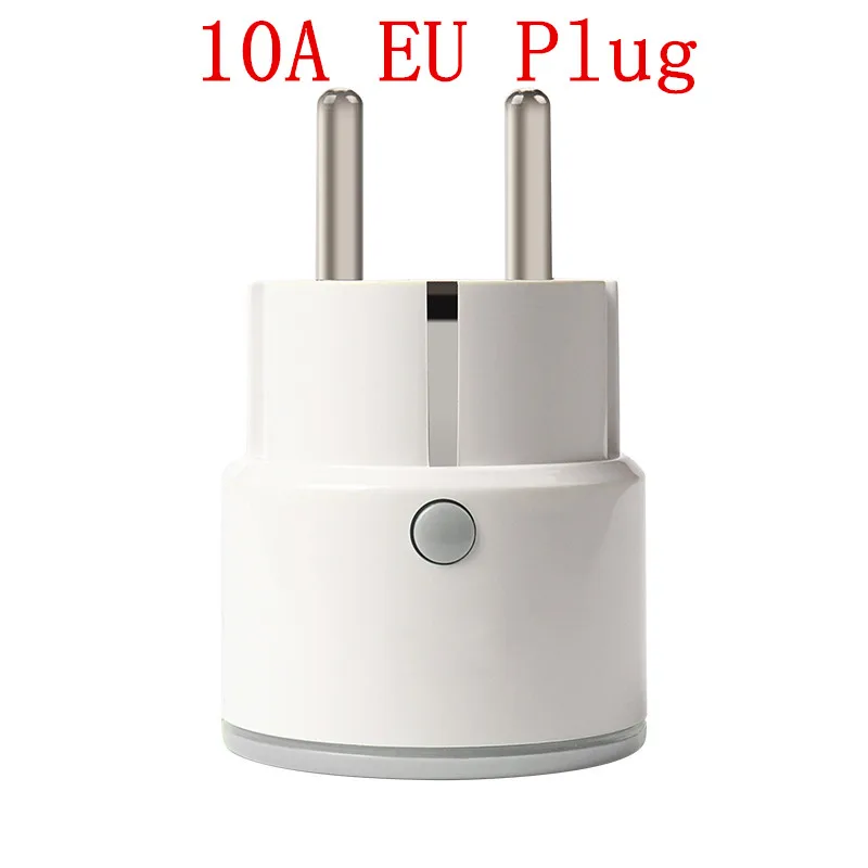10A EU Plug Умная розетка для США, ЕС, Великобритании, Wi-Fi, беспроводное приложение, дистанционное управление, умный дом, розетка, таймер, переключатель для Amazon Alexa, Google HomeKit - Цвет: 10A EU Plug