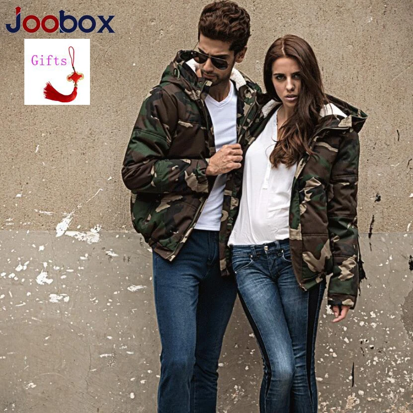 JOOBOX модная зимняя куртка для мужчин Толстая теплая парка мужская верхняя одежда