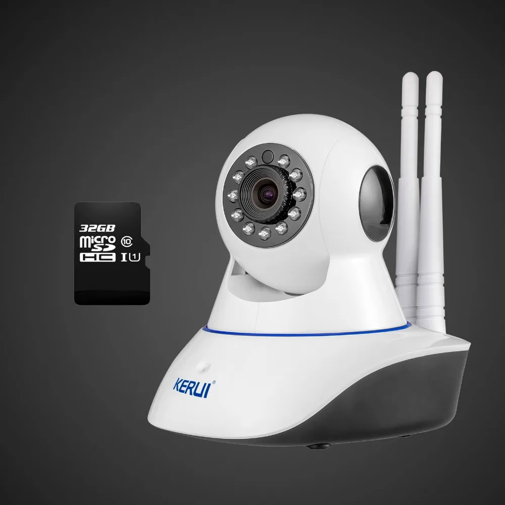 Kerui ip камера Беспроводной Wi Fi 720 P GSM SMS с 32 г sd картой Умный дом Охранная