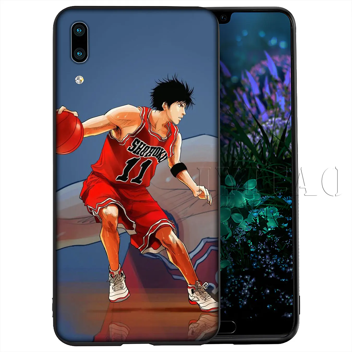 IYICAO SLAM DUNK Мягкий силиконовый чехол для телефона Huawei Y9 Y7 Y6 Prime 2019 черный Honor 20 8C 8X 8 9 9X