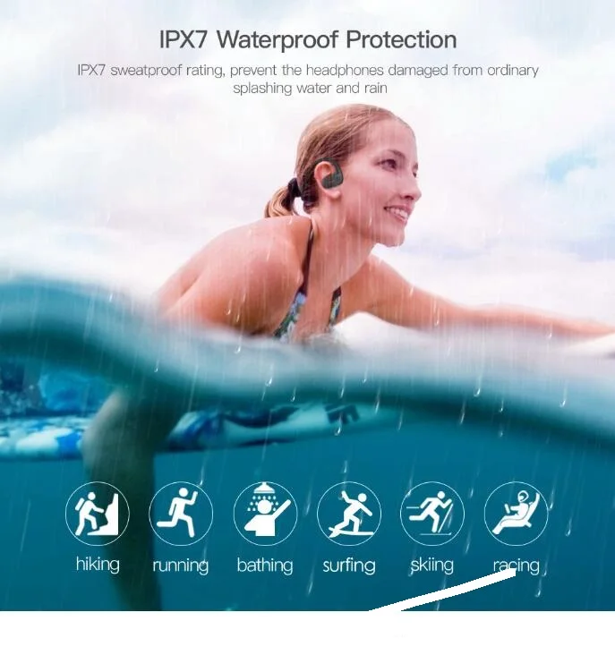 Водонепроницаемые Bluetooth наушники DACOM L05 IPX7 Беспроводные стереонаушники с защитой