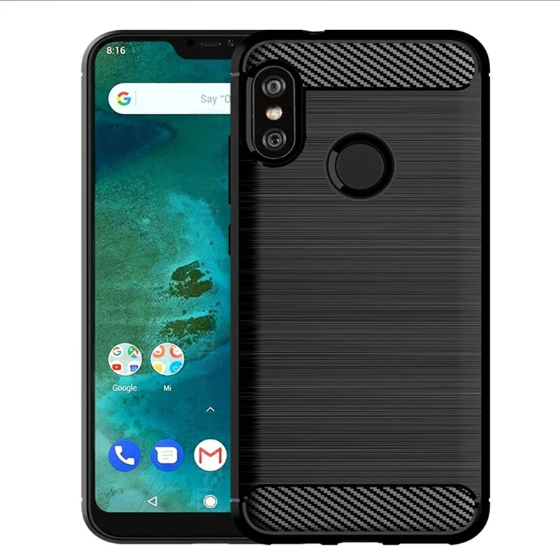 Чехол для Xiaomi Mi A2 lite Lite чехол 5 84 &quot бампер из углеродного волокна рисования A2lite |
