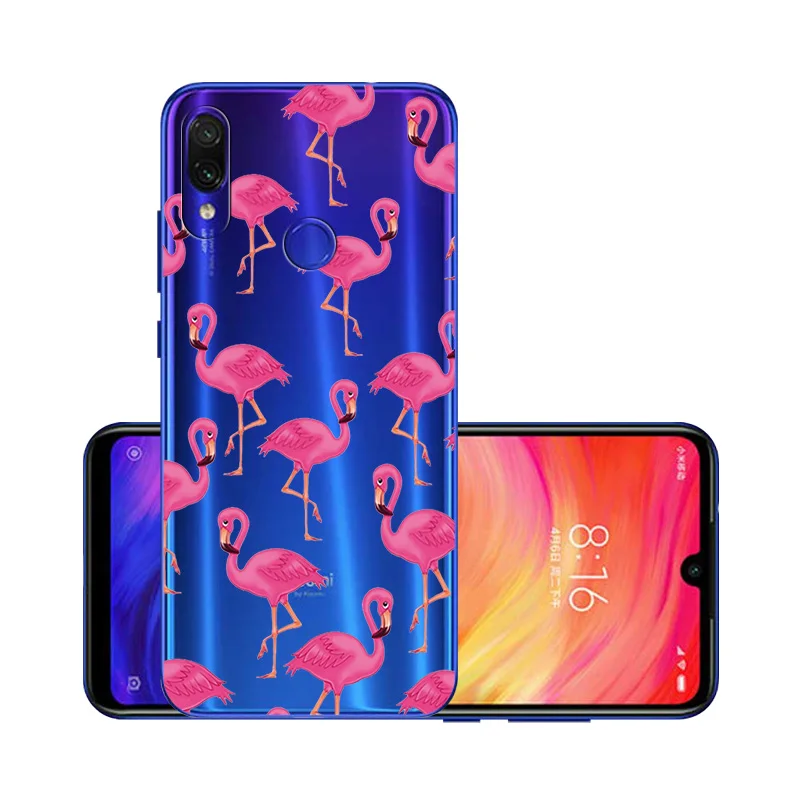 W023 Для Xiaomi Redmi Note 7 5 Pro силиконовый прозрачный Футляр окрашенный для Xio mi Red mi 7 7A 6 6A mi A2 Lite 9T K20 чехлы чехол на ксиоми редми нот 7 - Цвет: W023