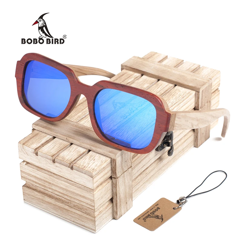 Поляризованные солнцезащитные очки ручной работы BOBO BIRD дизайнерские пляжные в