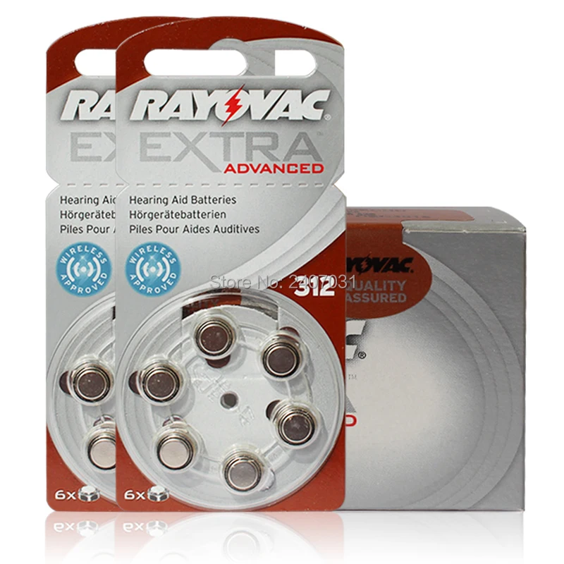 Новые 60 ячеек/10 карт Rayovac Экстра 1 45 в слуховые аппараты батареи. Цинк воздуха
