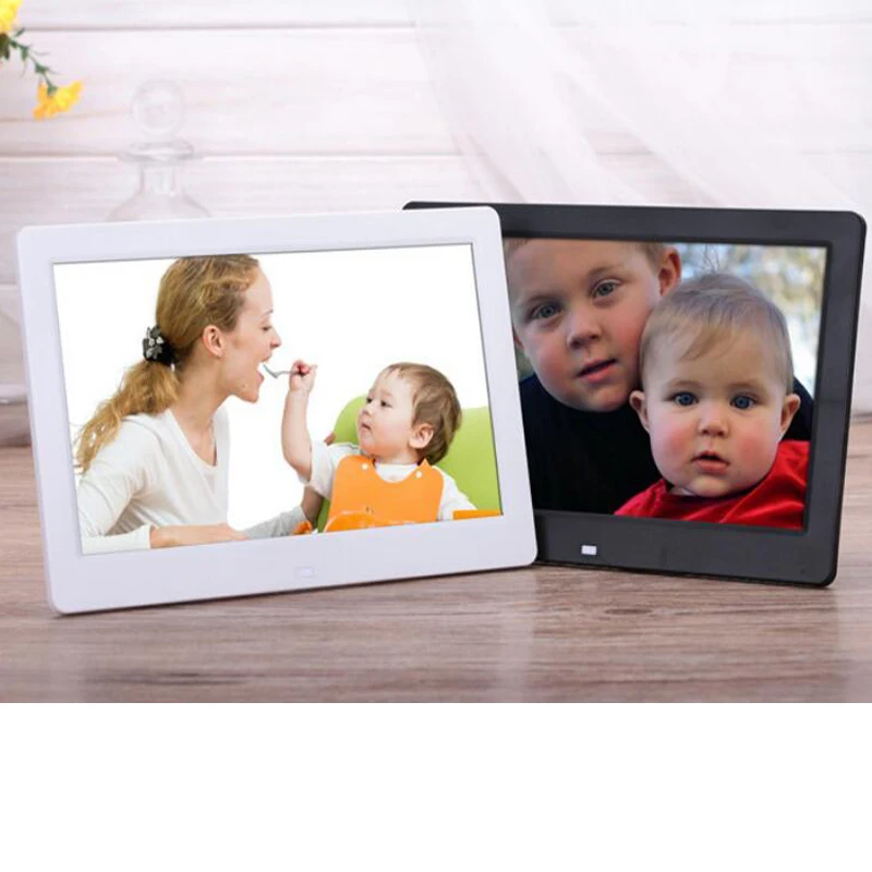 Цифровая фоторамка 10," HD TFT-LCD 1024*600 Цифровая фоторамка Будильник MP3 MP4 видеоплеер