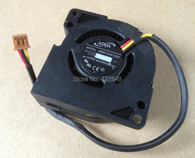 Новинка и оригинал ADDA AB5012HX-C03 5020 12 В 0.21A 5 см охлаждающий вентилятор для проекторов BenQ
