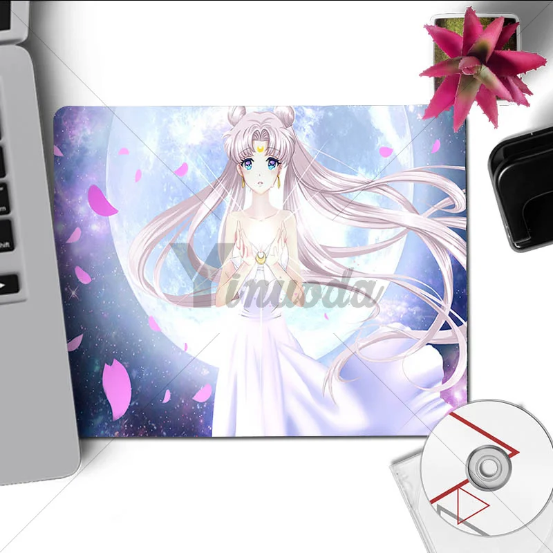 Игровой коврик Yinuoda sailor moon Аниме-пэд для мыши размером 180x220x2 мм и 250x290x2 мм - Цвет: No Lock Edge18x22cm