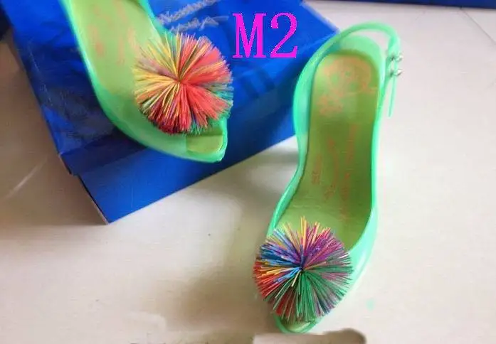 Melissa brushy Women's plastic jelly high-heel shoes M456 | Обувь