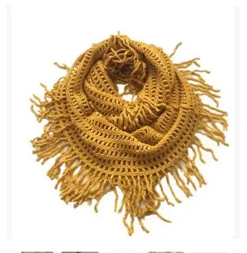 Модный осенне-зимний женский длинный шарф с кисточками унисекс в британском