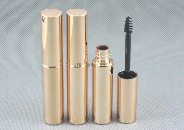 

200Pcs/Lot New Empty 8ml UV Gold Silver Mascara Tube Eyelash Vial Liquid Bottle Container 8cc y Eyeliner Make Up Tube