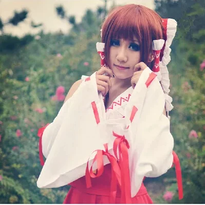 

Новая анимация TouHou Project Cos Hakurei Reimu Косплей Хэллоуин Топ ролевой косплей экстрактная одежда оригинальный комплект