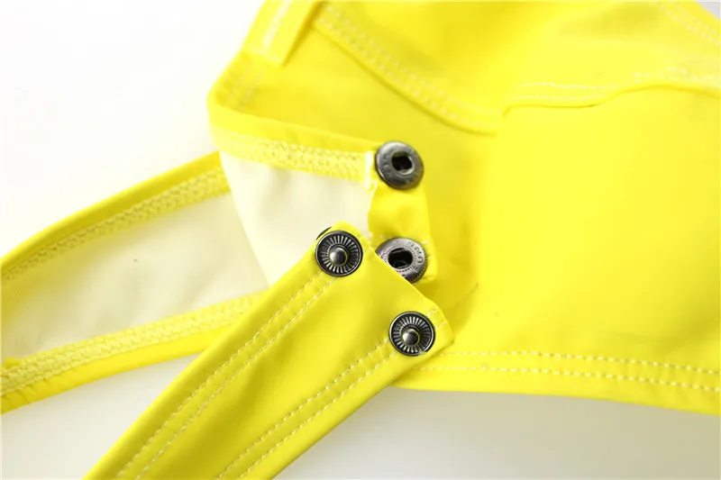 4PCS Low Waist Sexy Leather Pouch Underwea PU Underwear Men Underpants Male Panties Male Briefs Men's Lingerie Sexy Mens Briefs