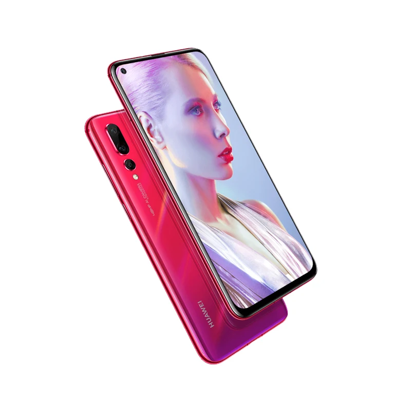 Huawei Nova 4 8 ГБ ОЗУ LTE телефон 6 &quotполноэкранный экран Kirin 970 Octa Core Android 9 Quad AI камера Face