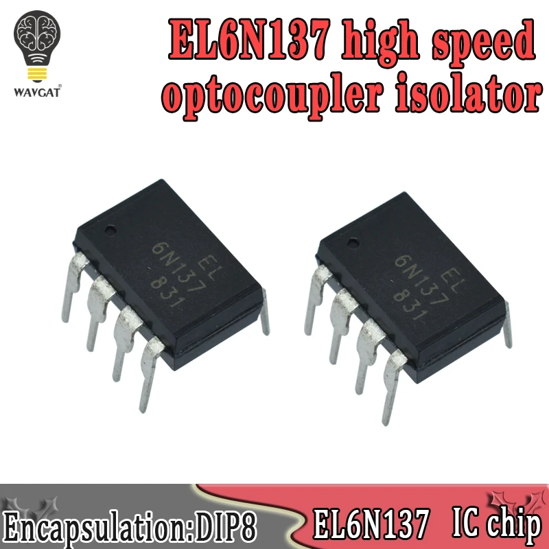 Новые и оригинальные Супер высокоскоростные фотосоединители DIP 8 6 N137 DIP8 EL6N137 IC 10