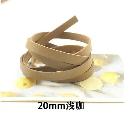 20 мм Широкий DIY сумка пряжки части Аксессуары PU шнур из искусственной кожи полосы шнура замши ремень сумки ручные аксессуары ручной работы