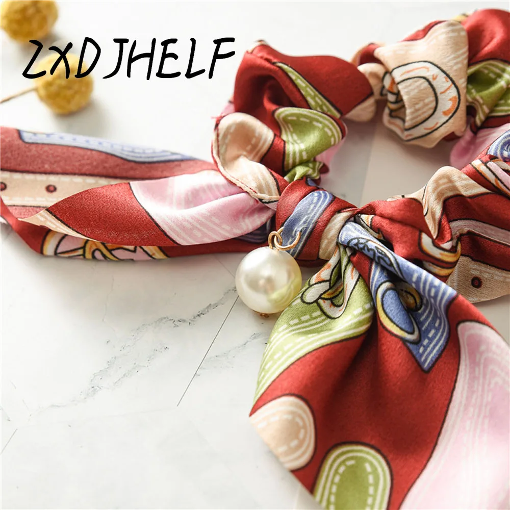 

ZXDJHELF New Creative Mujer Bow Elastic Hair Band Fashion Knotted Scrunchies Horsetail Headbands For Women Hair Accessories F086