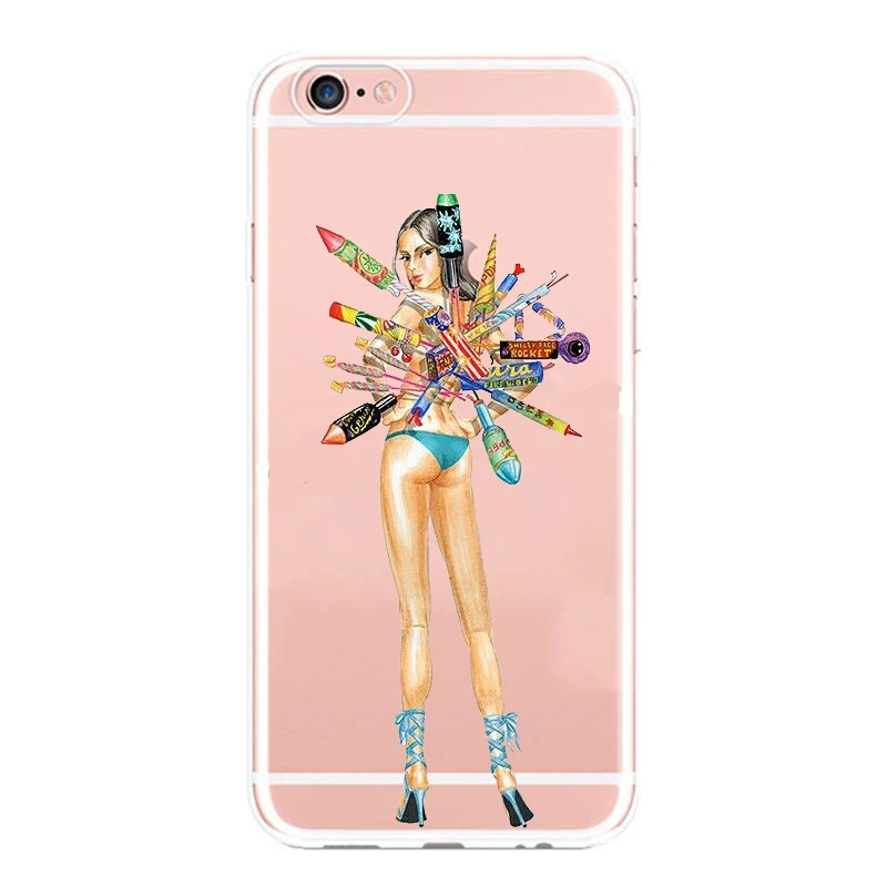Одежда Бикини Топ сексуальная модель девушка чехол для iphone X 8Plus 7 7Plus 6S 6Plus 5S SE