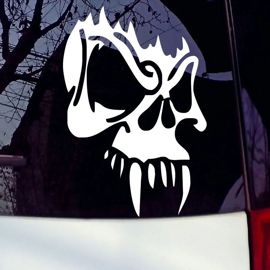Череп самоклеящаяся наклейка в стиле Jdm забавные виниловое окно бампер ноутбук