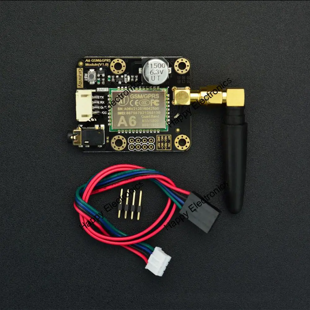 DFRobot Gravity Series UART A6 GSM & GPRS модуль для наружного Интернета вещей совместимый с Arduino +