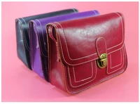 1 piece retro pu leather handbag solid crossbody shoulder bag for women ladies women messenger fashion tote bag
