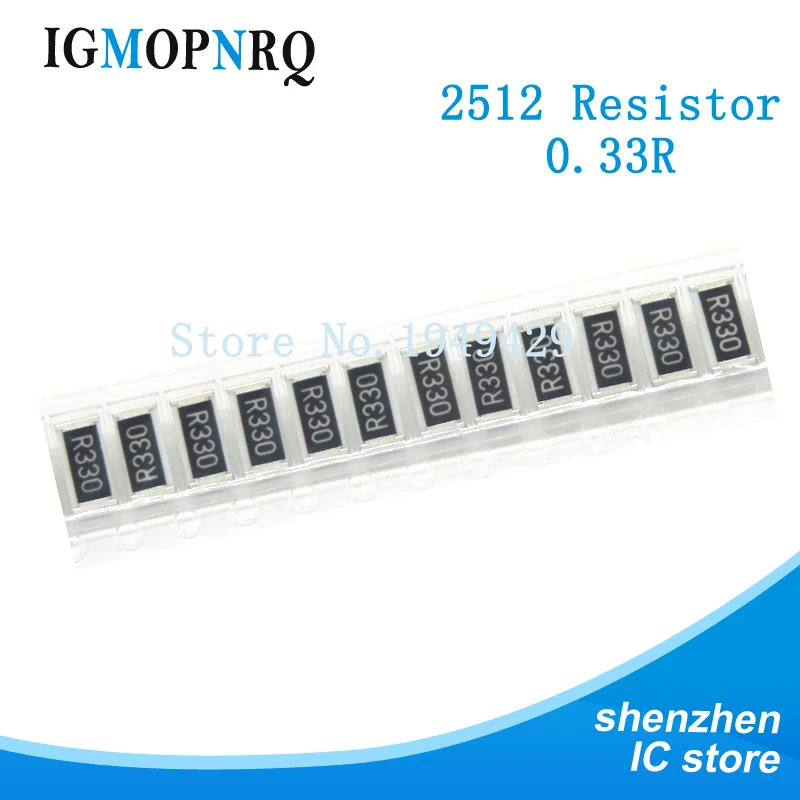 Резистор 4000 шт./лот 2512 1% SMD 0.01R-0.091R 0.1R-0.91R 0R 1R-10M в катушке чип фиксированный резистор