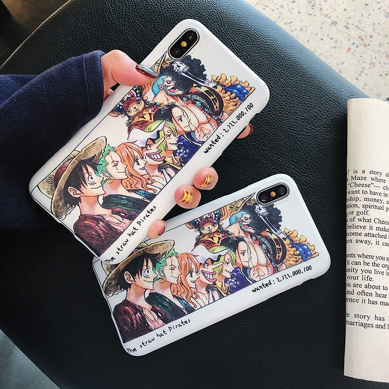 Cartoon Monkey D Luffy for IPhoneXs XR Max Mobile Phone Shell IPhone 6s 7 8 Plus Illustration Protective Case | Мобильные телефоны