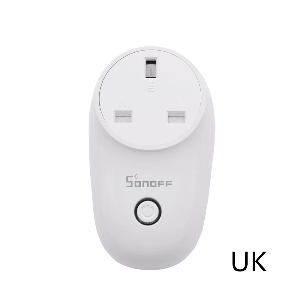 Sonoff S26 WiFi базовая умная розетка EU-type F S26F Беспроводная штепсельная розетка умная домашняя розетка работает с Alexa Google Assistant