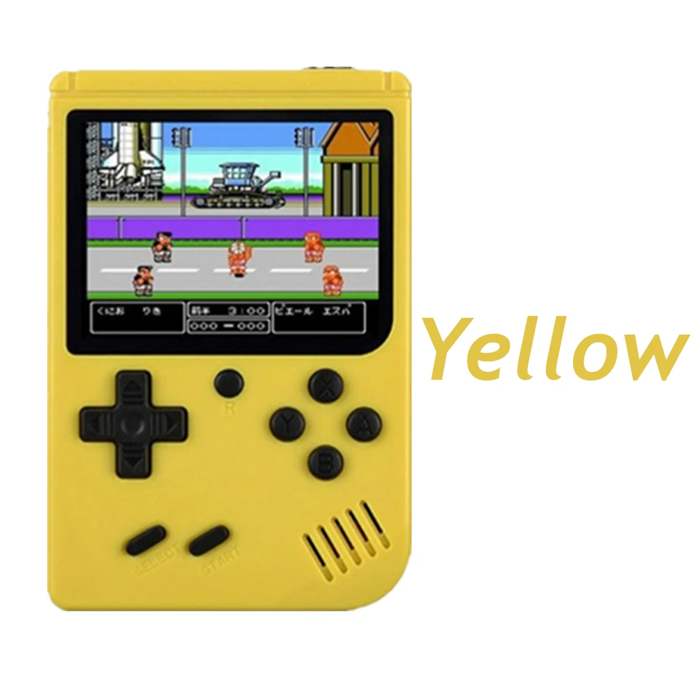 Yellow 168 игр Мини Портативная Ретро видео консоль портативная игра Advance Players Boy 8 бит встроенный Gameboy 3,0 дюймов цветной ЖК-экран - Цвет: Yellow