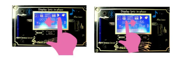 AIYIMA 12 в MP3 декодер lcd сенсорный экран Расшифровка Bluetooth аудио модуль поддержка FLAC FM радио AUX USB с лирикой дисплей