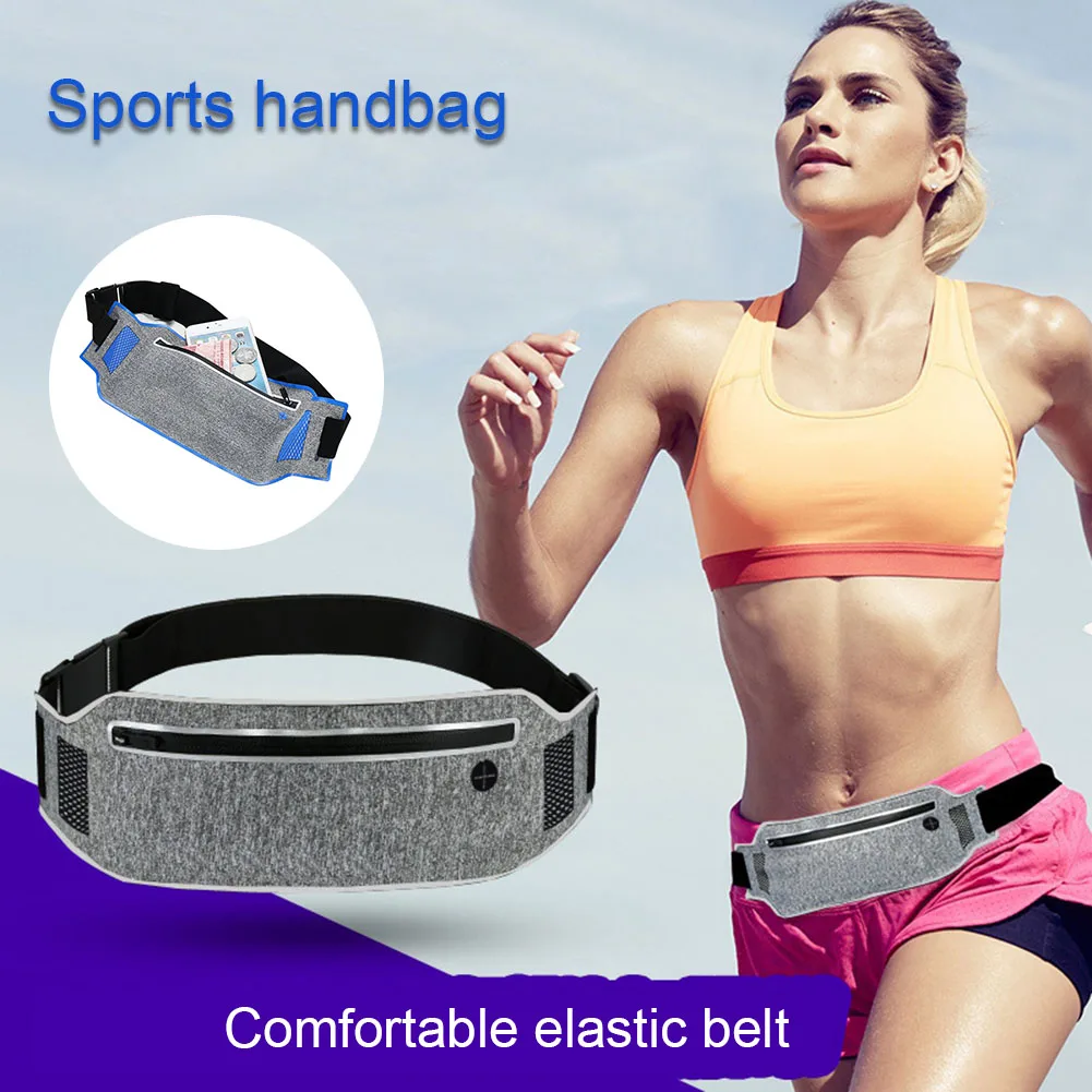 

Ultrathin Waist Bum Bag Belt Phone Pouch Belly Bags for Sports Fitness Running Jogging Cycling -OPK