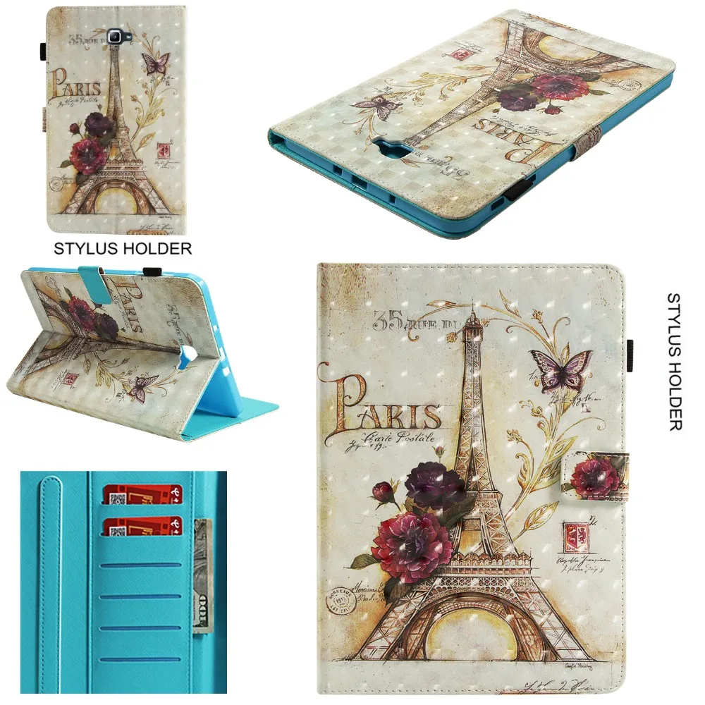 3D мультфильм чехол для планшета Samsung Galaxy Tab A A6 10 1 T580 T580N T560 T720 T510 T590 T860 Smart Cover из