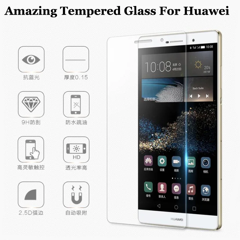 KK PINK Tempered Glass For Huawei Ascend P10 P9 Lite Mate 8 9 for honor 7 4C 5X 5S Enjoy6 Screen Protector Front Cover Film | Мобильные