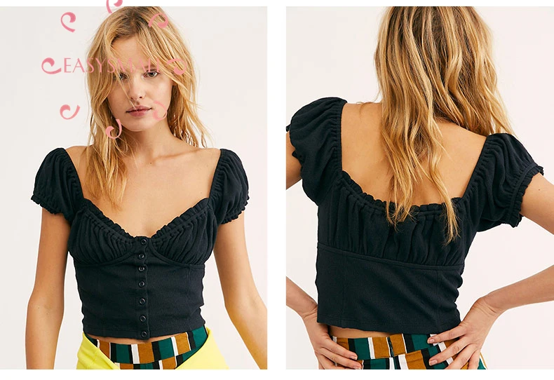 Женское платье с оборками и коротким рукавом высокой талией| |