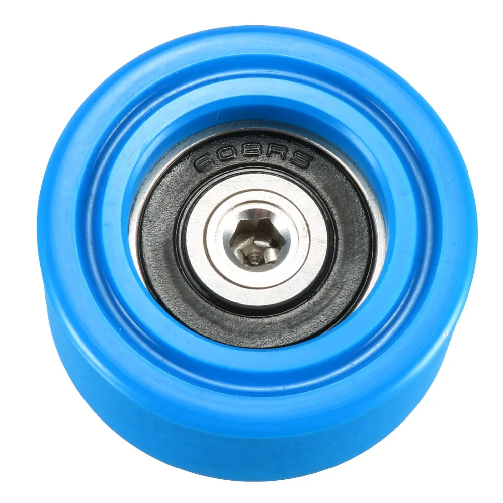 UXCELL1pcs 35x35x0,5/32x12x2/30x9x9 мм синий/черный/металлический роликовый подшипник натяжного колеса скользящий конвейер колеса резьбовой стержень M810/M812