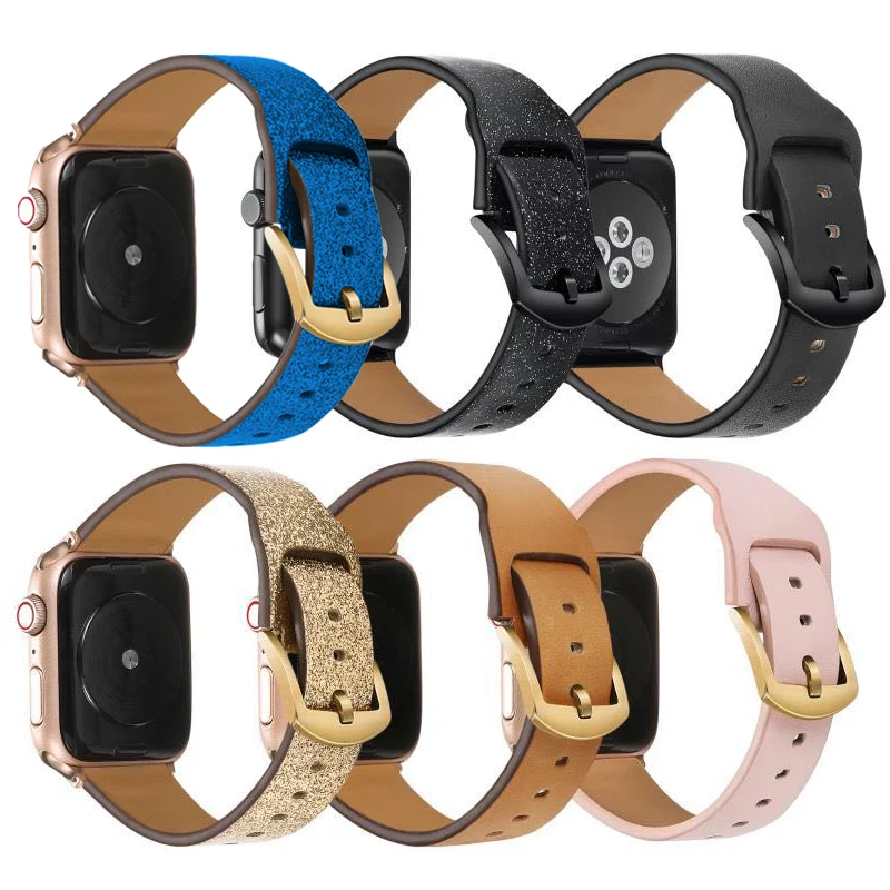 Высококачественный ремешок для часов Apple Watch 42 мм 38 40 44 iWatch 4 3 2 1 спортивная кожа |
