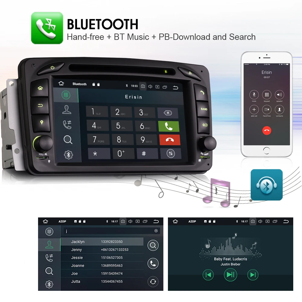 Android 8 0 DAB + BT OBD DVR автомобильный стерео Bluetooth WiFi 3G GPS DTV IN СБ Navi радиоплеер для Mercedes Benz