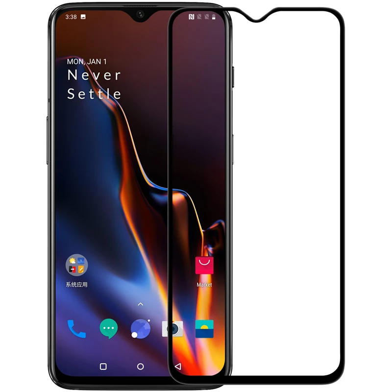 

NILLKIN Screen Protector for OnePlus 6T Glass XD CP+ MAX Full Coverage for One Plus 6T Tempered Glass Film