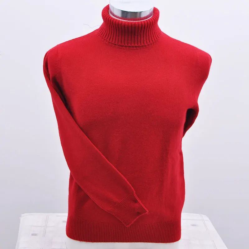 100% козья шерсть кашемир утолщаются вязать мужчин осень зима пуловер свитер