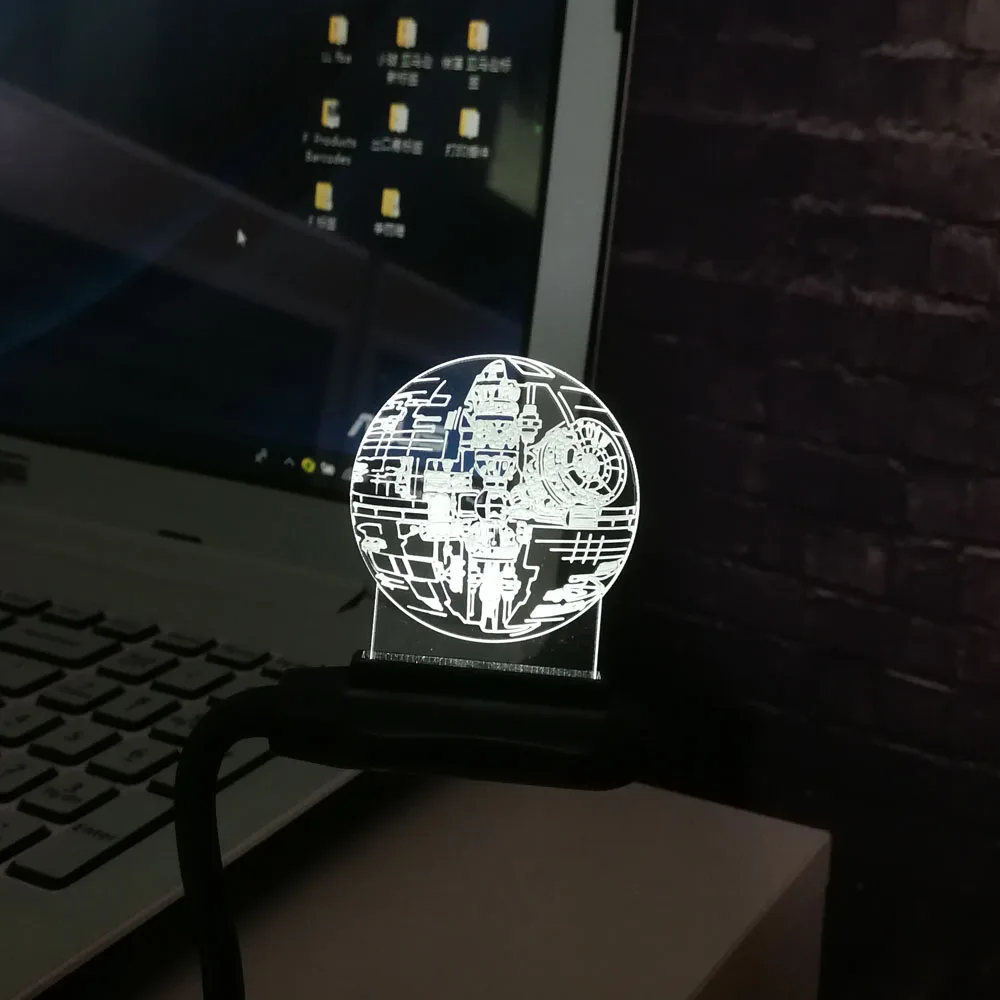 Лидер продаж, 3D USB светодиодный светильник в стиле фильма Звездные войны из мультфильма Astro, звездная звезда смерти, цветная шариковая лампа, атмосферная лава, ночные светильники, освещение, подарки