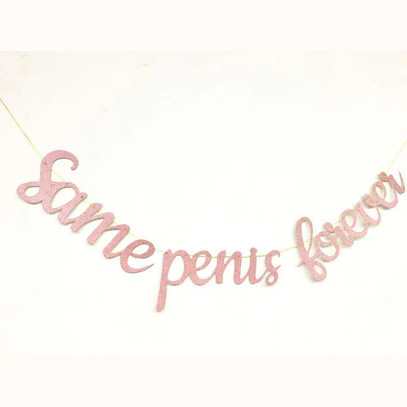 Блестящая розовая Золотая невеста Блестящий DIY баннер висячая гирлянда