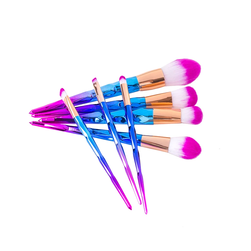 7 шт. девушка Радуга волос diamond косметические Макияж Расчёски для комплект Основа